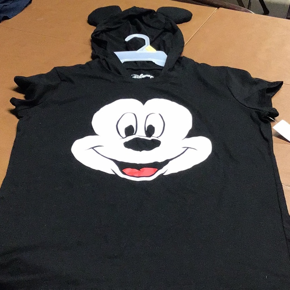 Ladies Hooded Mickey Mouse T-shirt